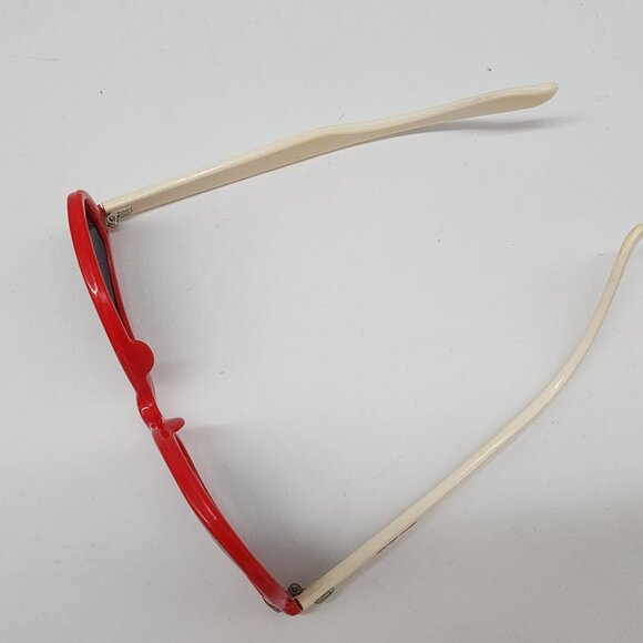 Coca-Cola Red Retro Style Sunglasses With Ivory Arms & Dark Lenses - Picture 8 of 8